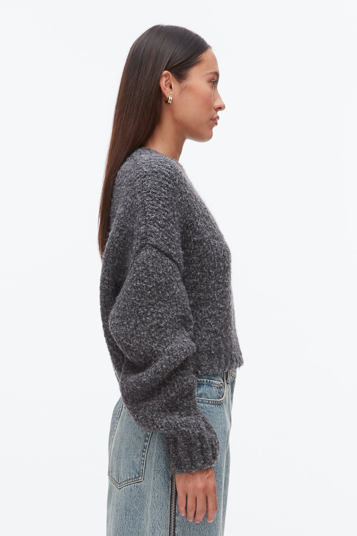 Boucle Zipper Crewneck - 3.1 Phillip Lim Essential
