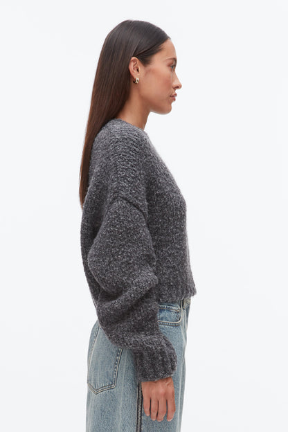 Boucle Zipper Crewneck - 3.1 Phillip Lim Essential