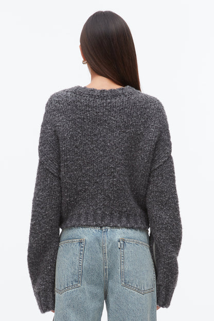 Boucle Zipper Crewneck - 3.1 Phillip Lim Essential