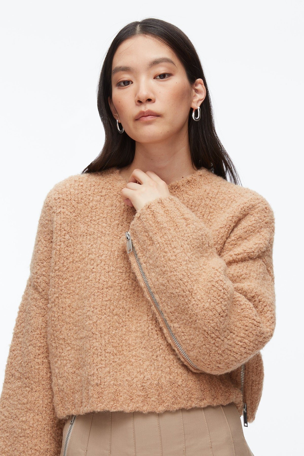 Boucle Zipper Crewneck - 3.1 Phillip Lim Great Value