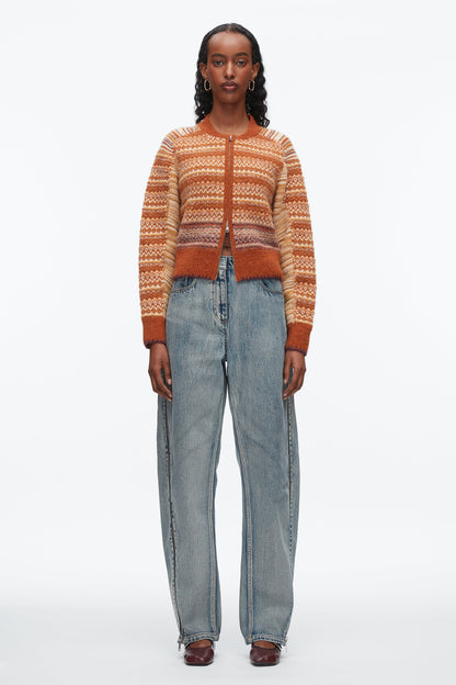 Fair Isle Zip Cardigan - 3.1 Phillip Lim Classic