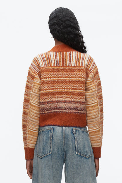 Fair Isle Zip Cardigan - 3.1 Phillip Lim Classic