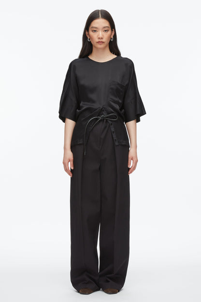 Short Sleeve Top with Button Placket - 3.1 Phillip Lim Smart Buy