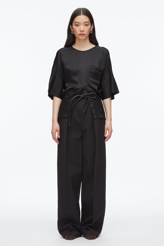 Short Sleeve Top with Button Placket - 3.1 Phillip Lim Smart Buy