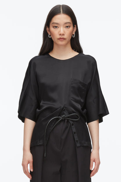 Short Sleeve Top with Button Placket - 3.1 Phillip Lim Smart Buy