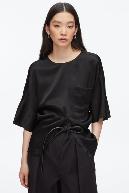 Short Sleeve Top with Button Placket - 3.1 Phillip Lim Smart Buy