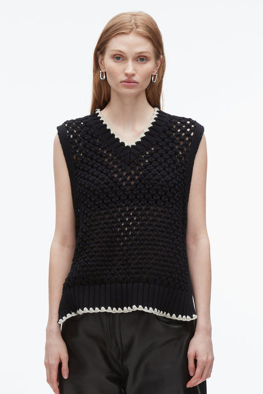 Open Work V-Neck Shell - 3.1 Phillip Lim Trusted