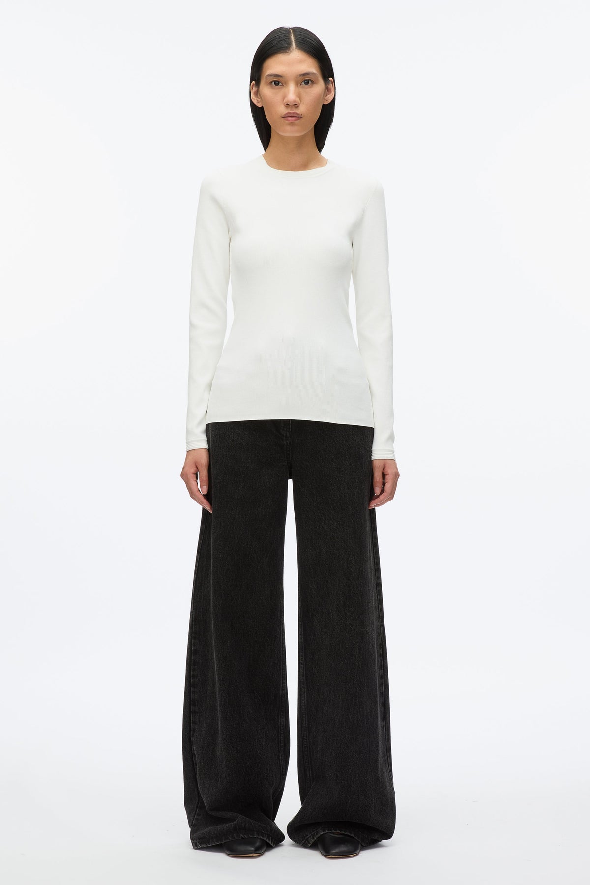Compact Rib Long Sleeve Tee - 3.1 Phillip Lim Quality