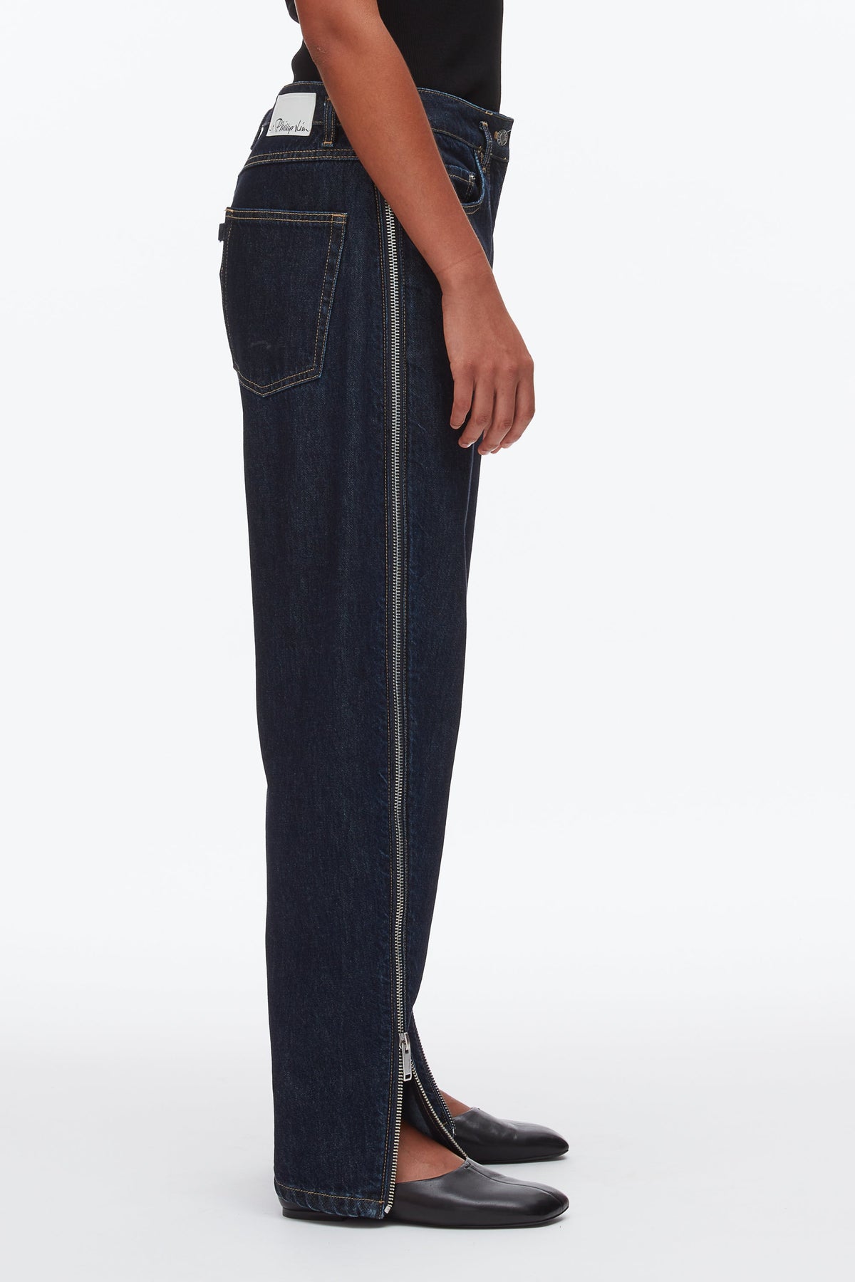 Curve Denim Pant with Zip - 3.1 Phillip Lim New