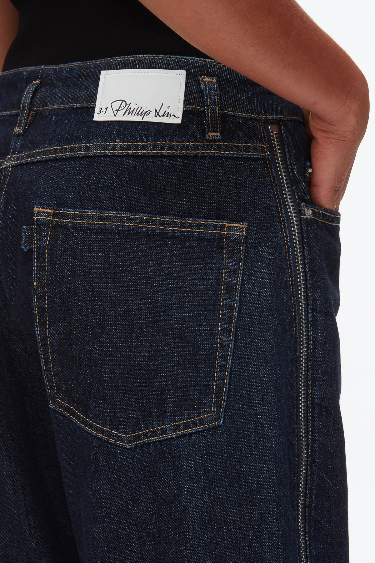 Curve Denim Pant with Zip - 3.1 Phillip Lim New