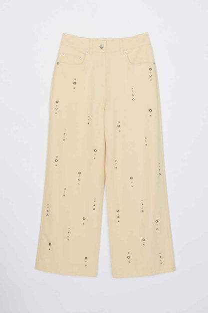 Stud Embellished Wide Leg Pant - 3.1 Phillip Lim New