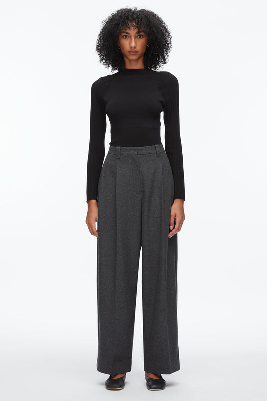 Flannel Double Pleat Trouser - 3.1 Phillip Lim Essential