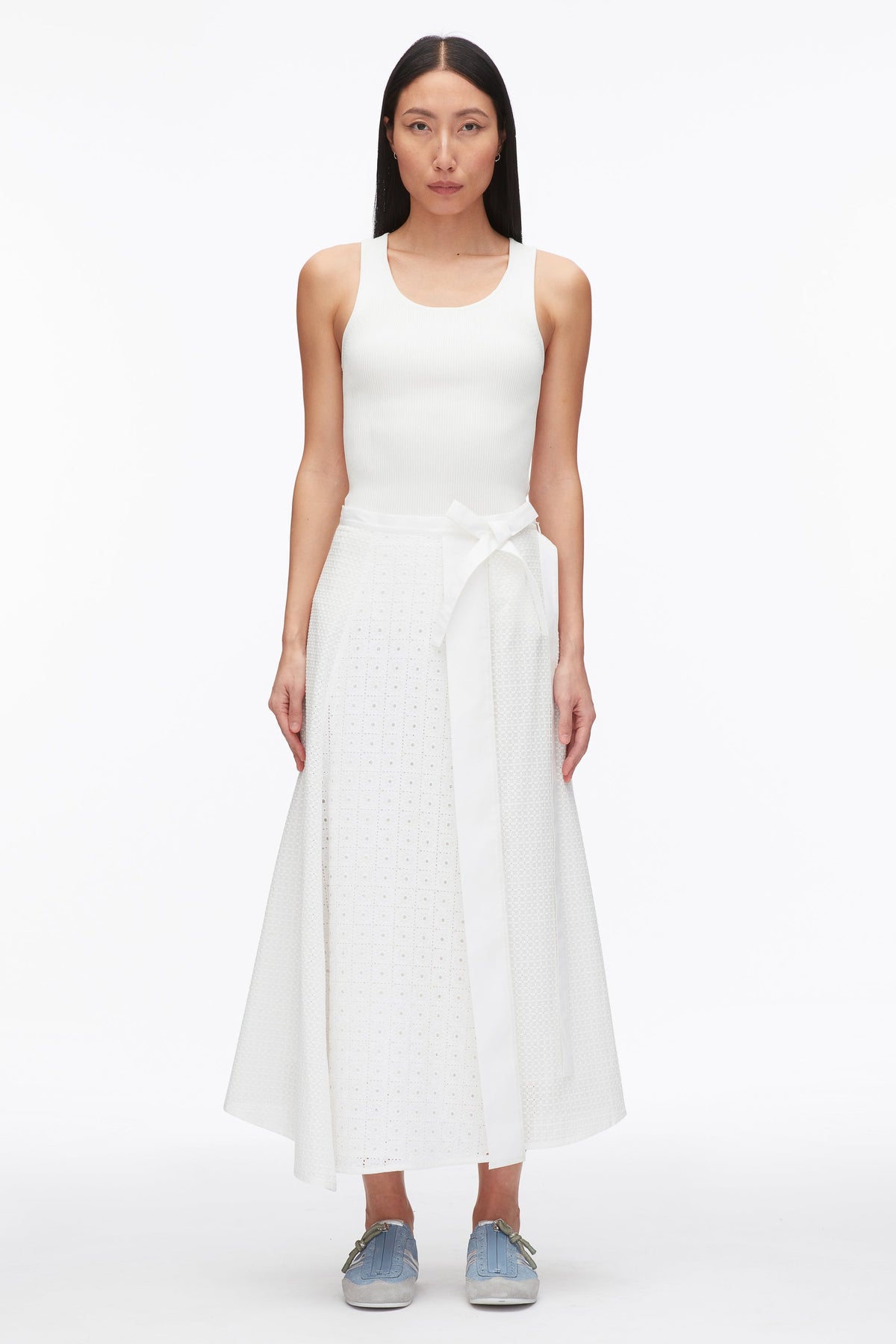 Broderie Anglaise Patchwork Midi Skirt - 3.1 Phillip Lim Recommended