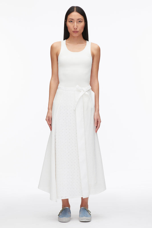 Broderie Anglaise Patchwork Midi Skirt - 3.1 Phillip Lim Recommended