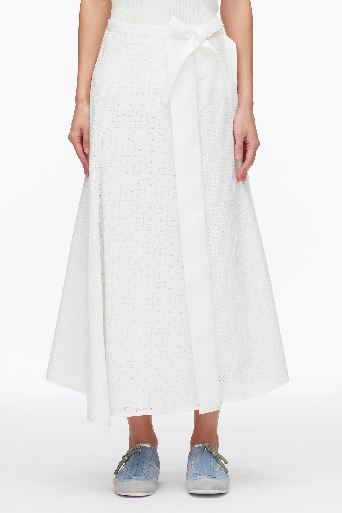 Broderie Anglaise Patchwork Midi Skirt - 3.1 Phillip Lim Recommended