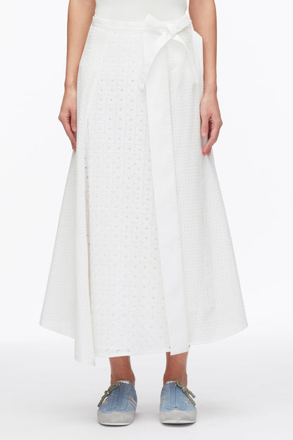Broderie Anglaise Patchwork Midi Skirt - 3.1 Phillip Lim Recommended
