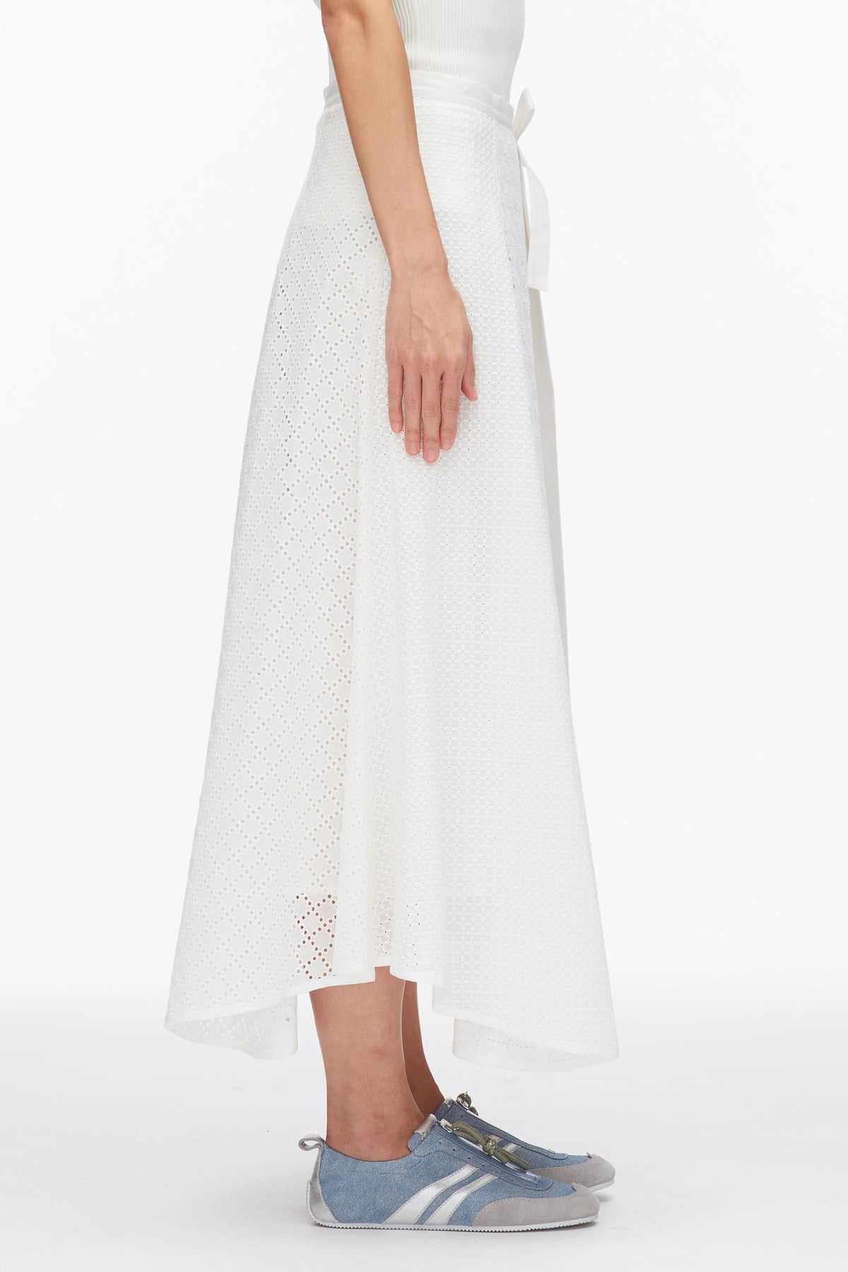 Broderie Anglaise Patchwork Midi Skirt - 3.1 Phillip Lim Recommended