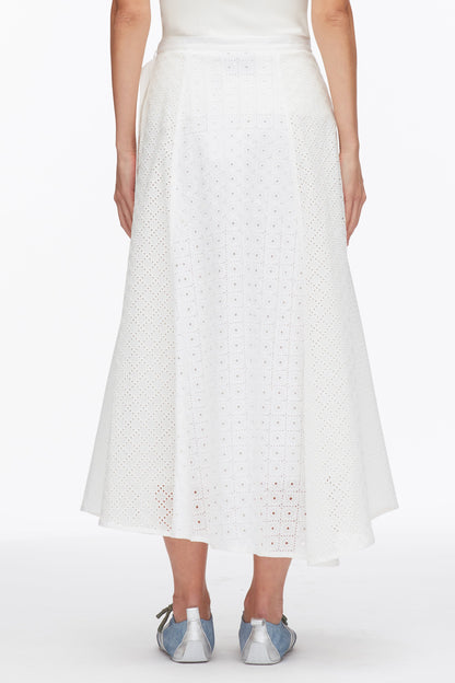 Broderie Anglaise Patchwork Midi Skirt - 3.1 Phillip Lim Recommended