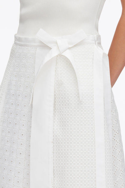Broderie Anglaise Patchwork Midi Skirt - 3.1 Phillip Lim Recommended