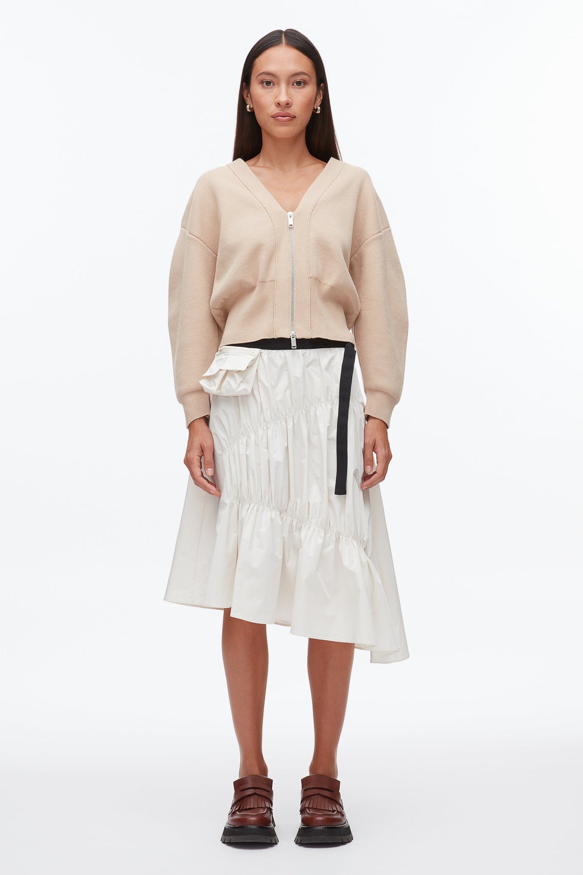 Ripstop Asymmetric Skirt with Ruching - 3.1 Phillip Lim Best Price