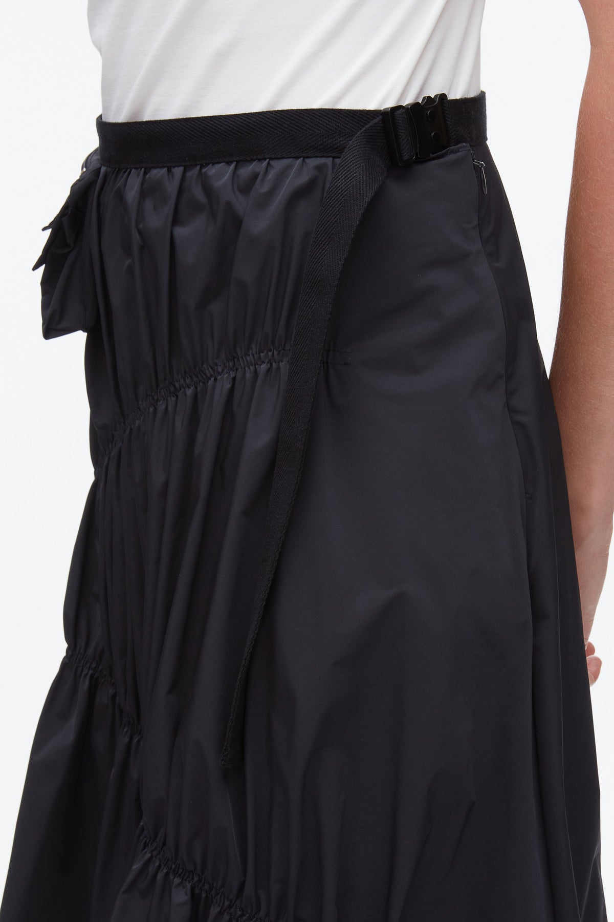 Ripstop Asymmetric Skirt with Ruching - 3.1 Phillip Lim Hot Sale