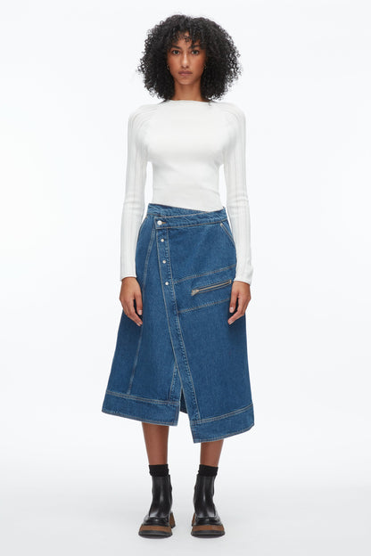 Denim Wrap Skirt - 3.1 Phillip Lim Everyday