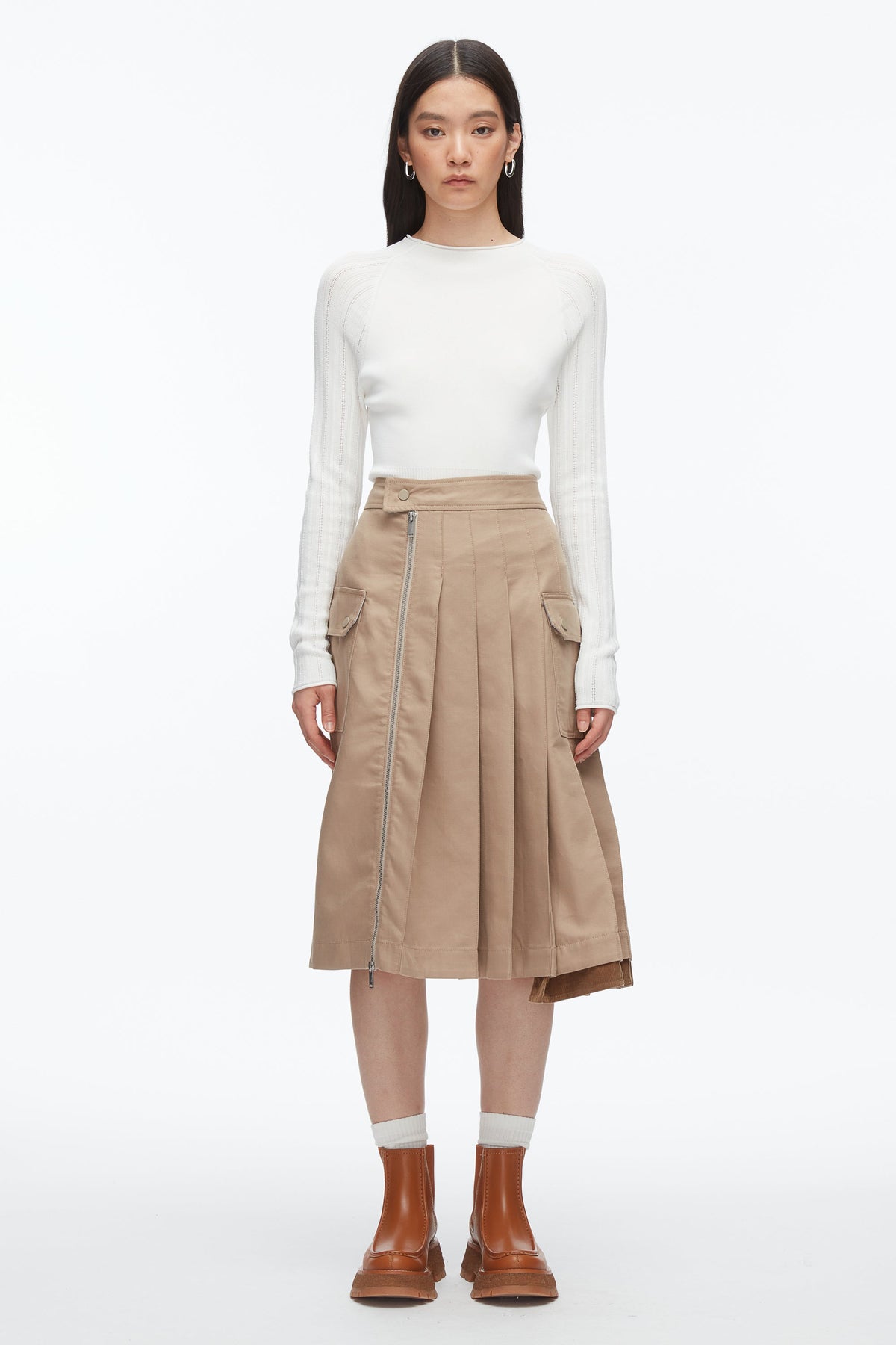 Pleated Zip Utility Skirt - 3.1 Phillip Lim Trending