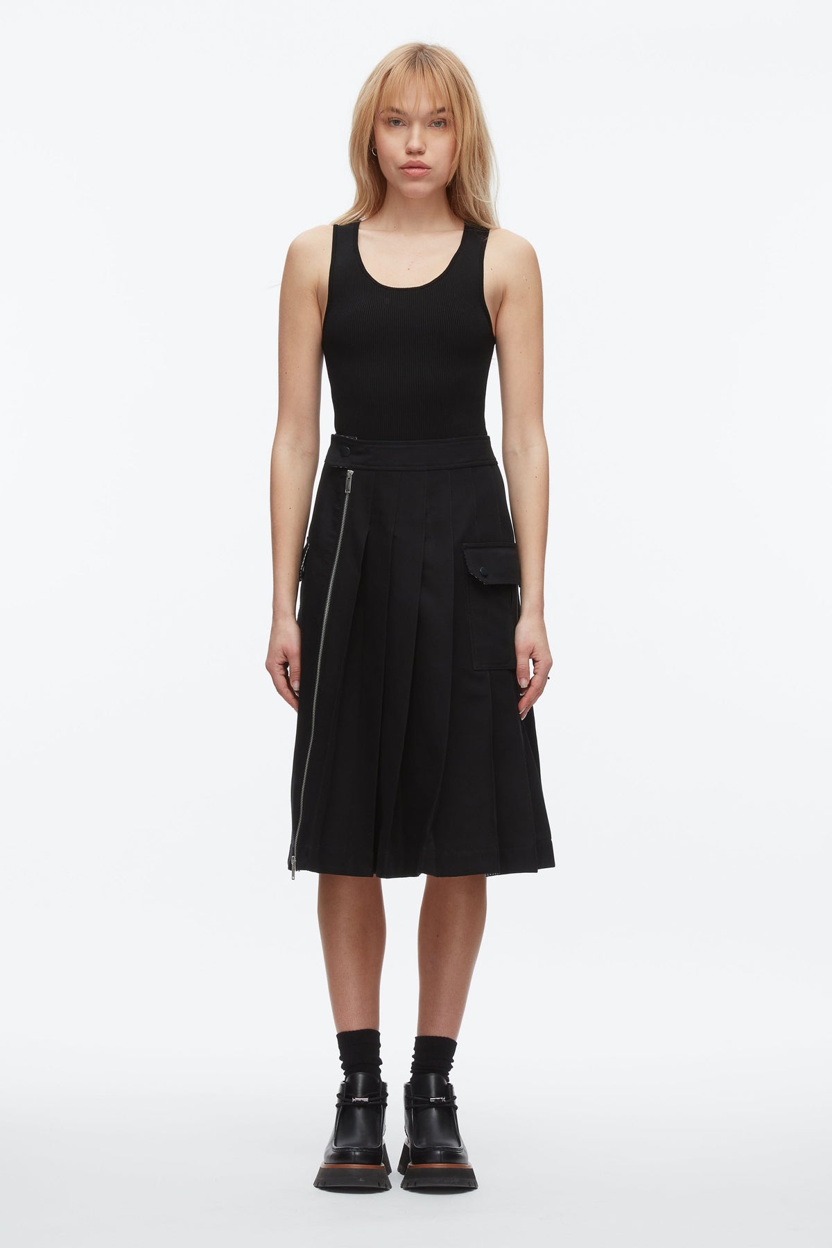 Pleated Zip Utility Skirt - 3.1 Phillip Lim Latest