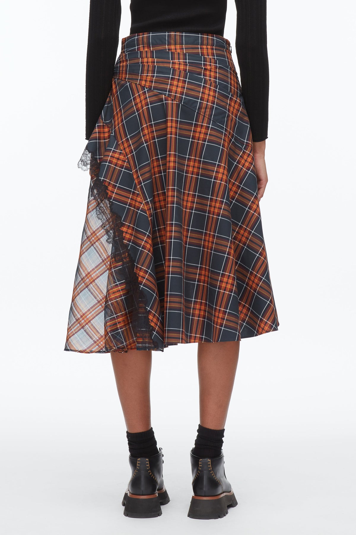 Plaid Mix Draped Midi Skirt - 3.1 Phillip Lim Trusted