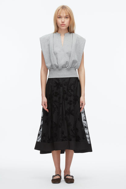 Flocked Organza Midi Skirt - 3.1 Phillip Lim Signature