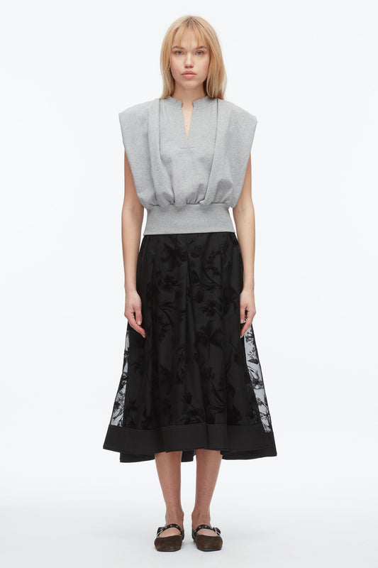 Flocked Organza Midi Skirt - 3.1 Phillip Lim Signature