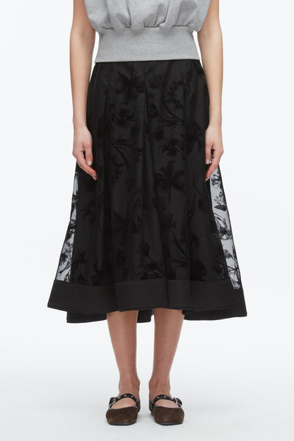 Flocked Organza Midi Skirt - 3.1 Phillip Lim Signature