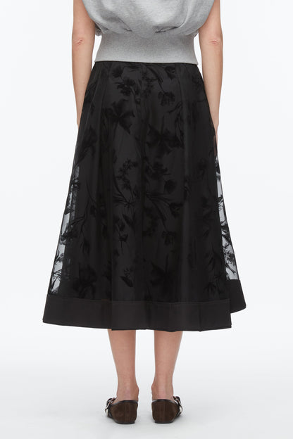 Flocked Organza Midi Skirt - 3.1 Phillip Lim Signature