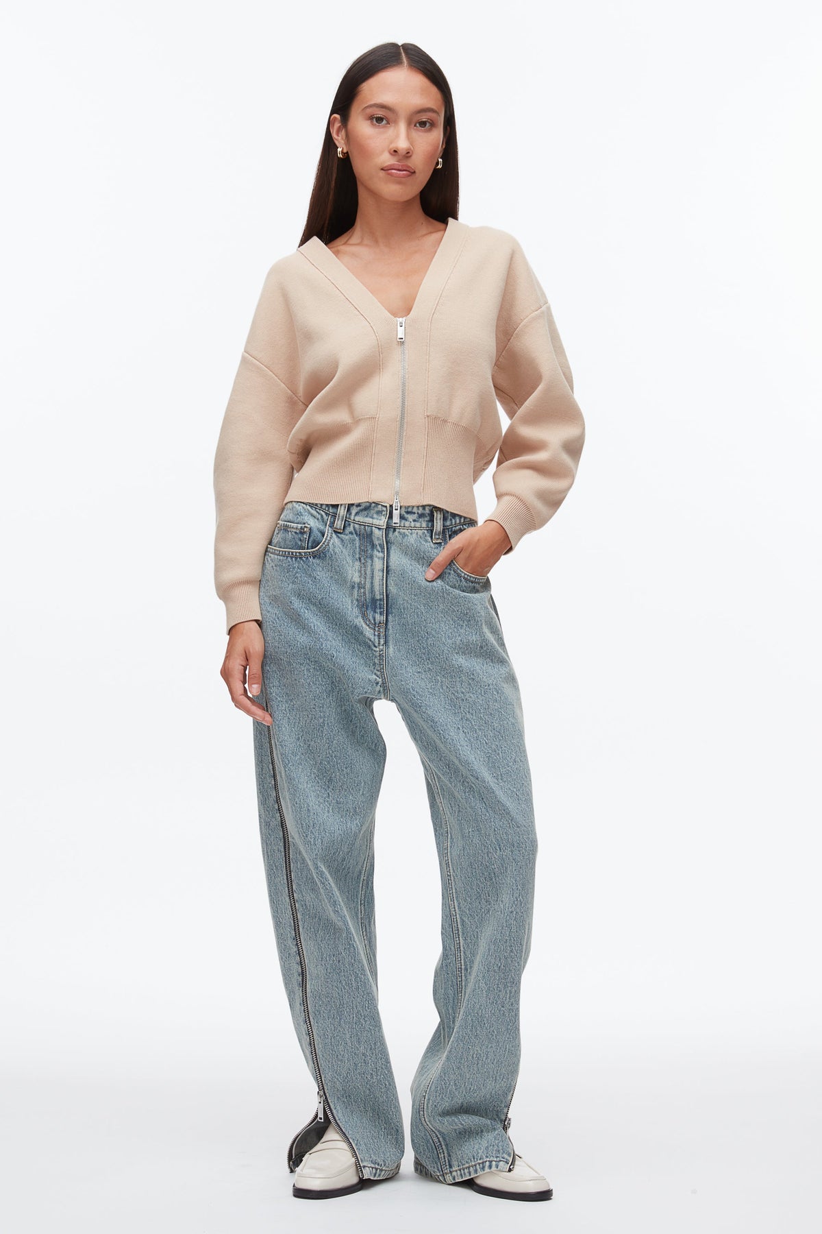 Round Sleeve Zip Cardigan - 3.1 Phillip Lim Top Pick