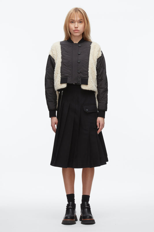 Cropped Sherpa Combo Bomber - 3.1 Phillip Lim Discount