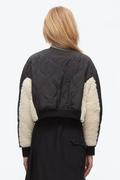 Cropped Sherpa Combo Bomber - 3.1 Phillip Lim Discount