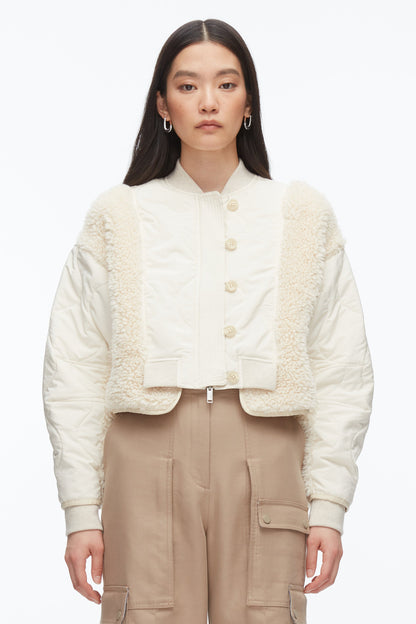 Cropped Sherpa Combo Bomber - 3.1 Phillip Lim Great Value