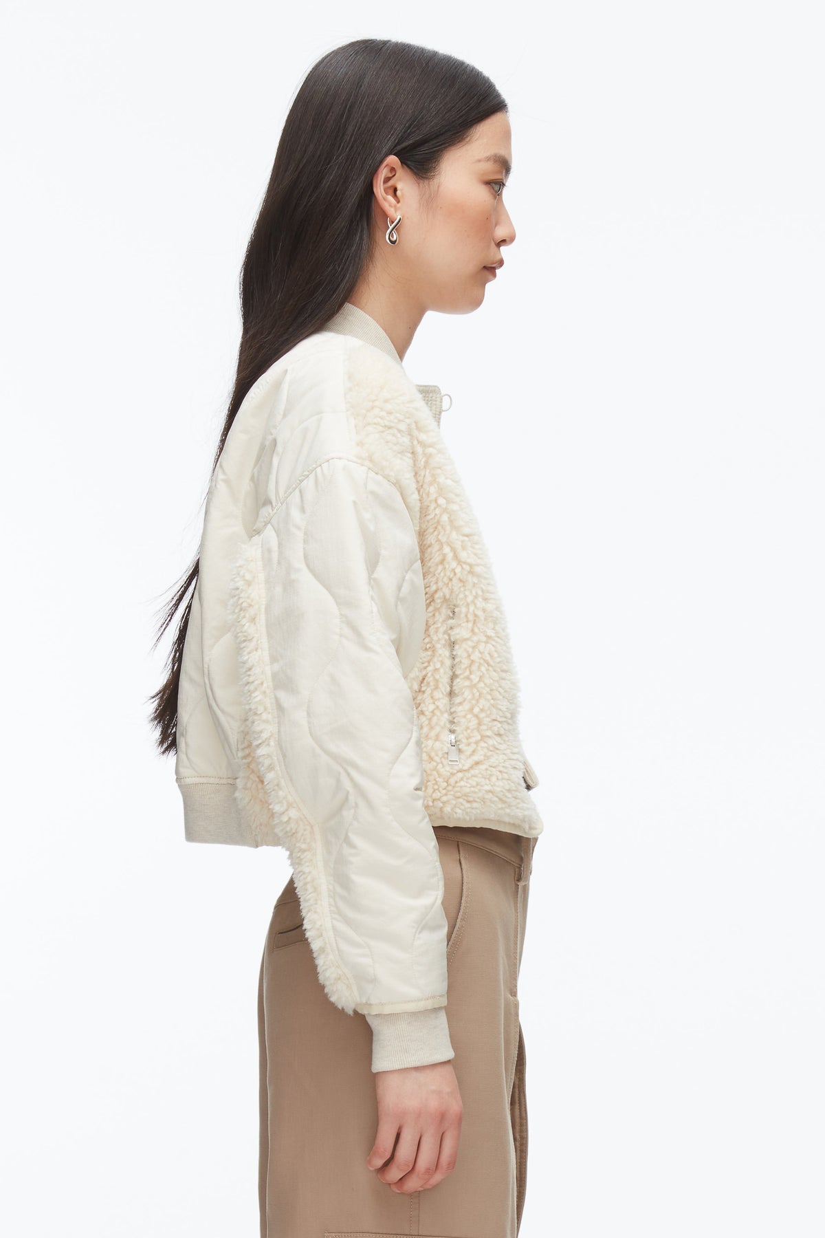 Cropped Sherpa Combo Bomber - 3.1 Phillip Lim Great Value
