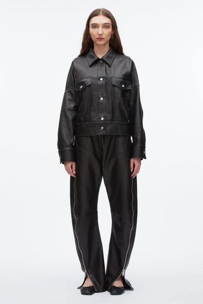 Leather Boxy Jacket - 3.1 Phillip Lim Smart Buy