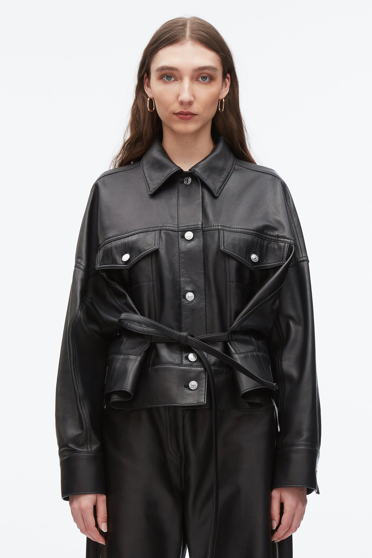 Leather Boxy Jacket - 3.1 Phillip Lim Smart Buy