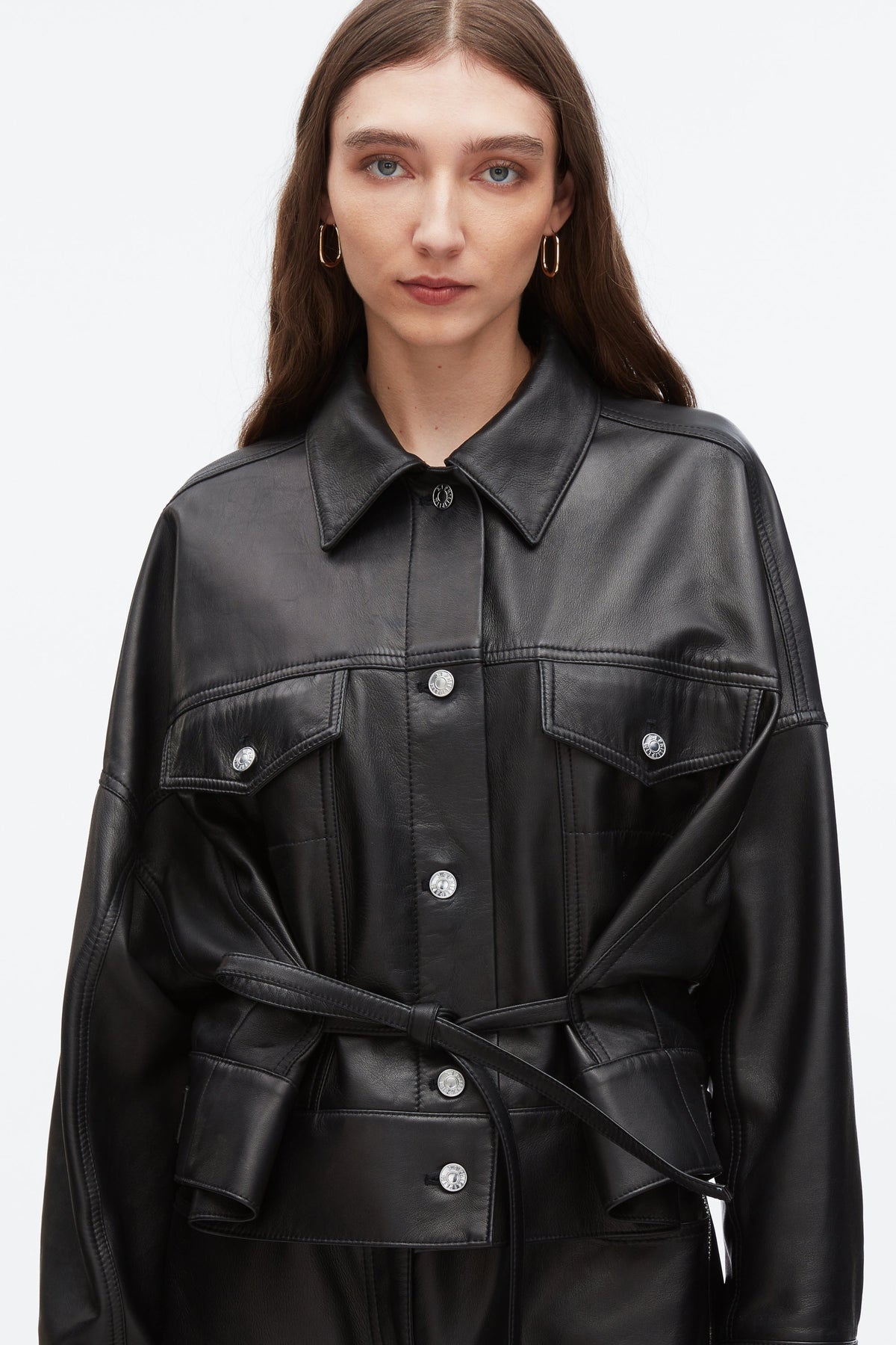 Leather Boxy Jacket - 3.1 Phillip Lim Smart Buy