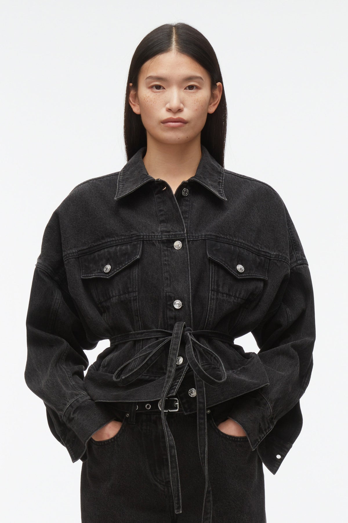 Black Denim Boxy Jacket | Phillip Lim Women’s Outerwear - 3.1 Phillip Lim Quality