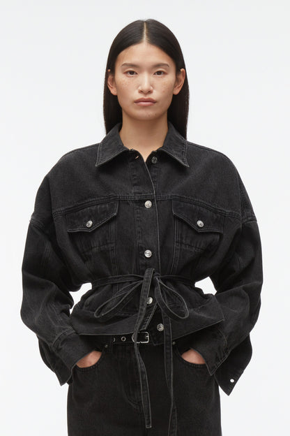 Black Denim Boxy Jacket | Phillip Lim Women’s Outerwear - 3.1 Phillip Lim Quality
