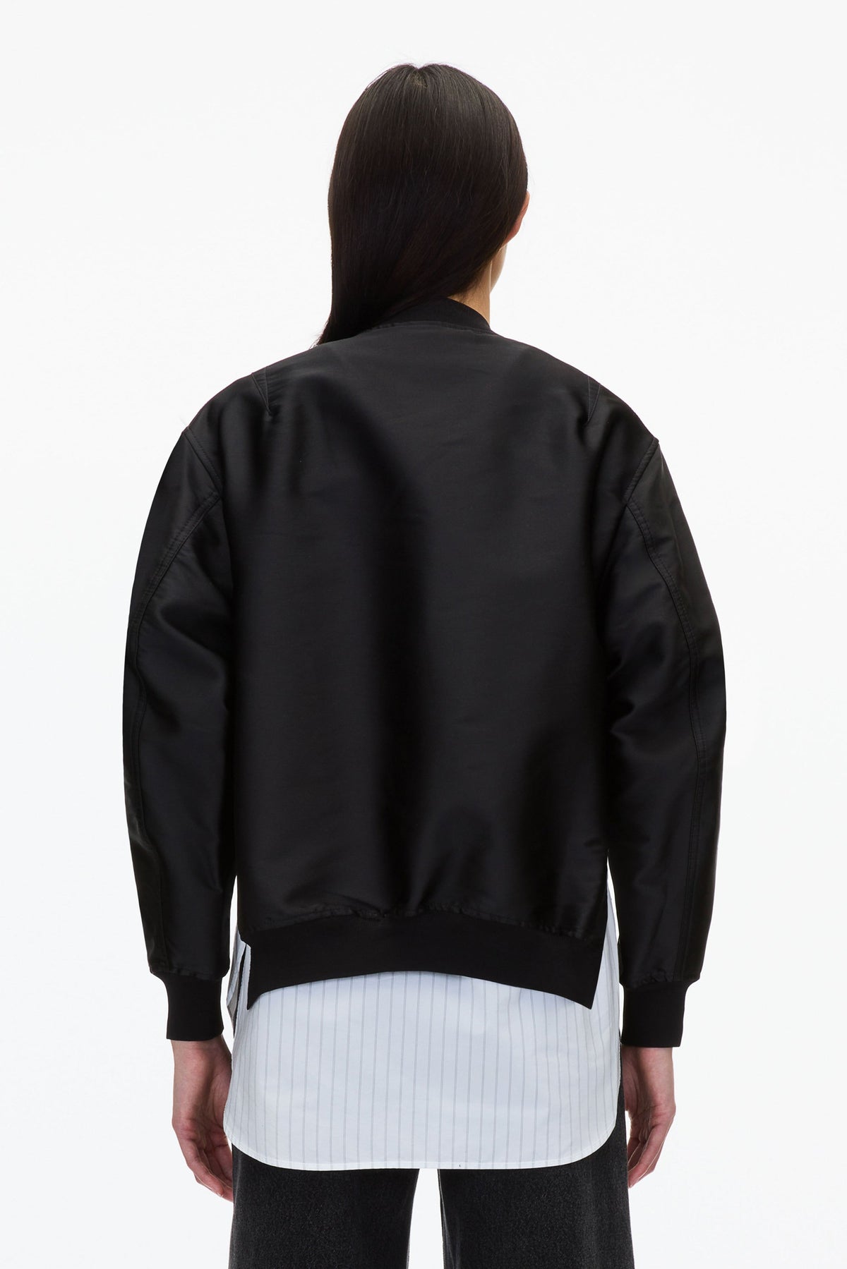 Black Layered Bomber Jacket | Exclusive Phillip Lim Outerwear - 3.1 Phillip Lim Best Seller
