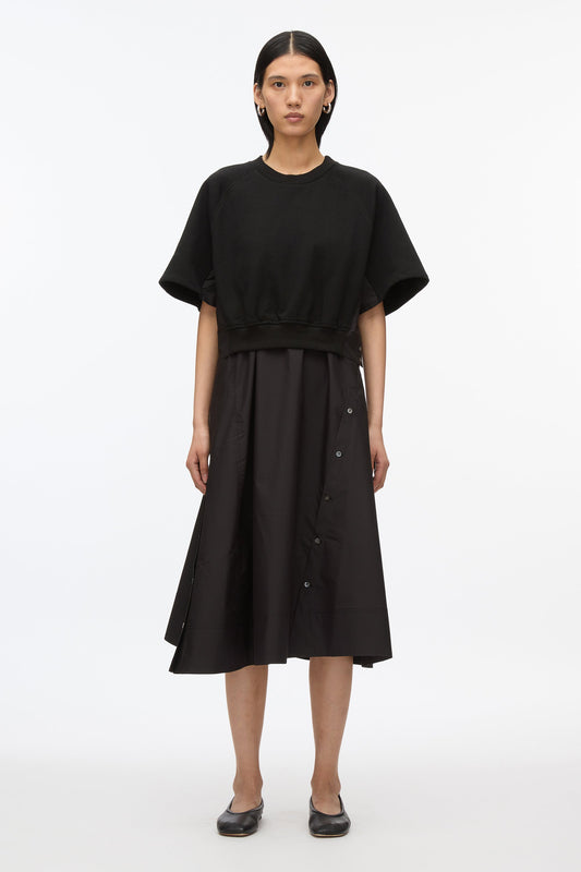 Short Sleeve French Terry Combo Dress - 3.1 Phillip Lim Quality