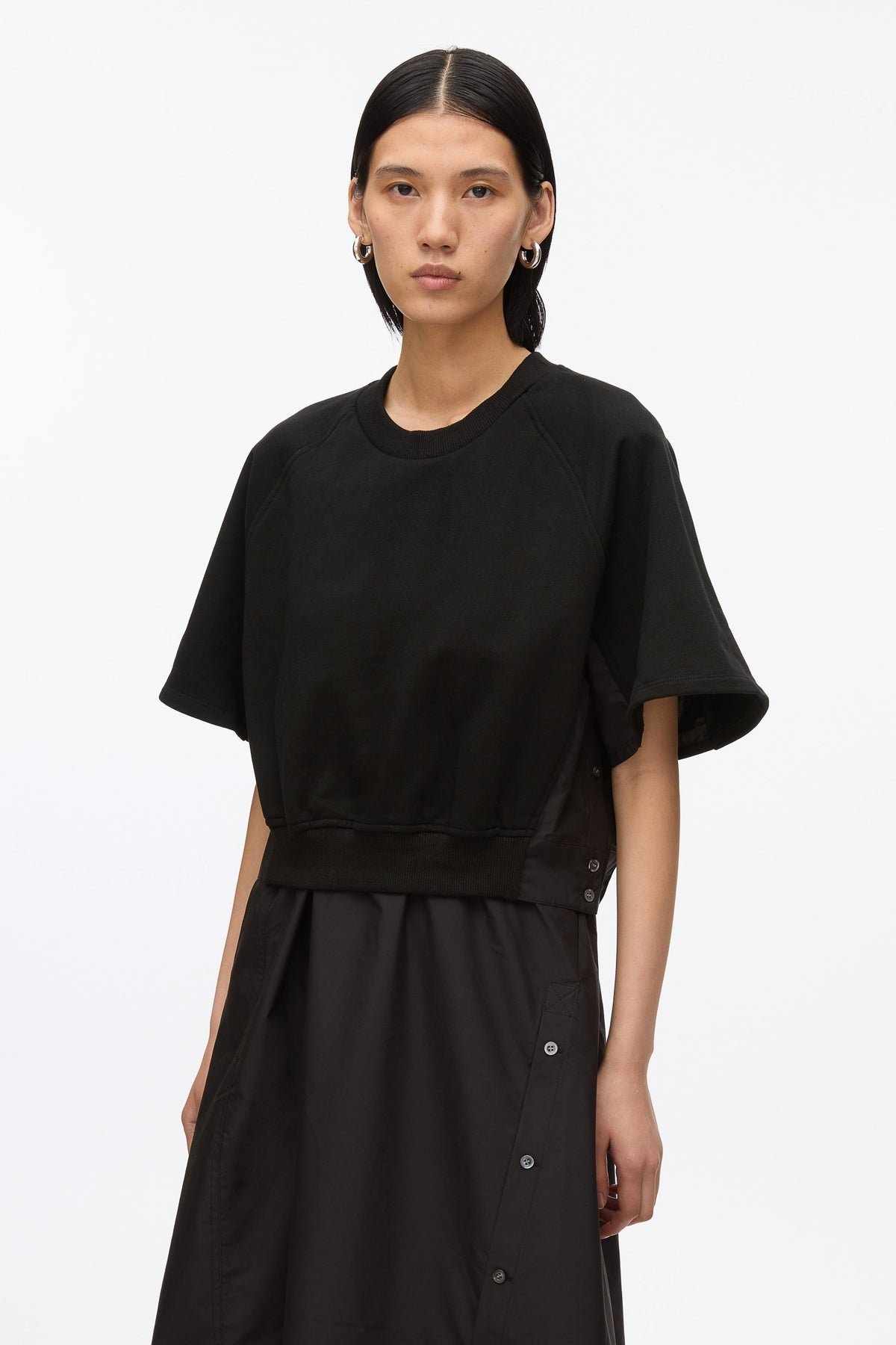Short Sleeve French Terry Combo Dress - 3.1 Phillip Lim Quality