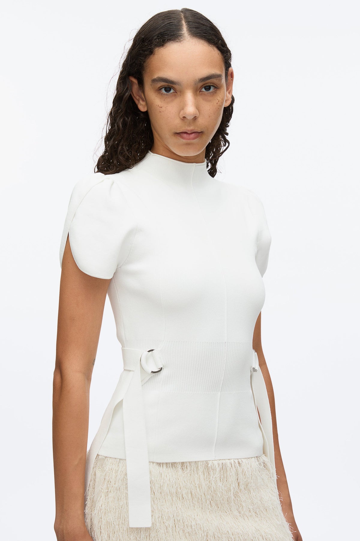 Compact Rib Tulip Top - 3.1 Phillip Lim Signature