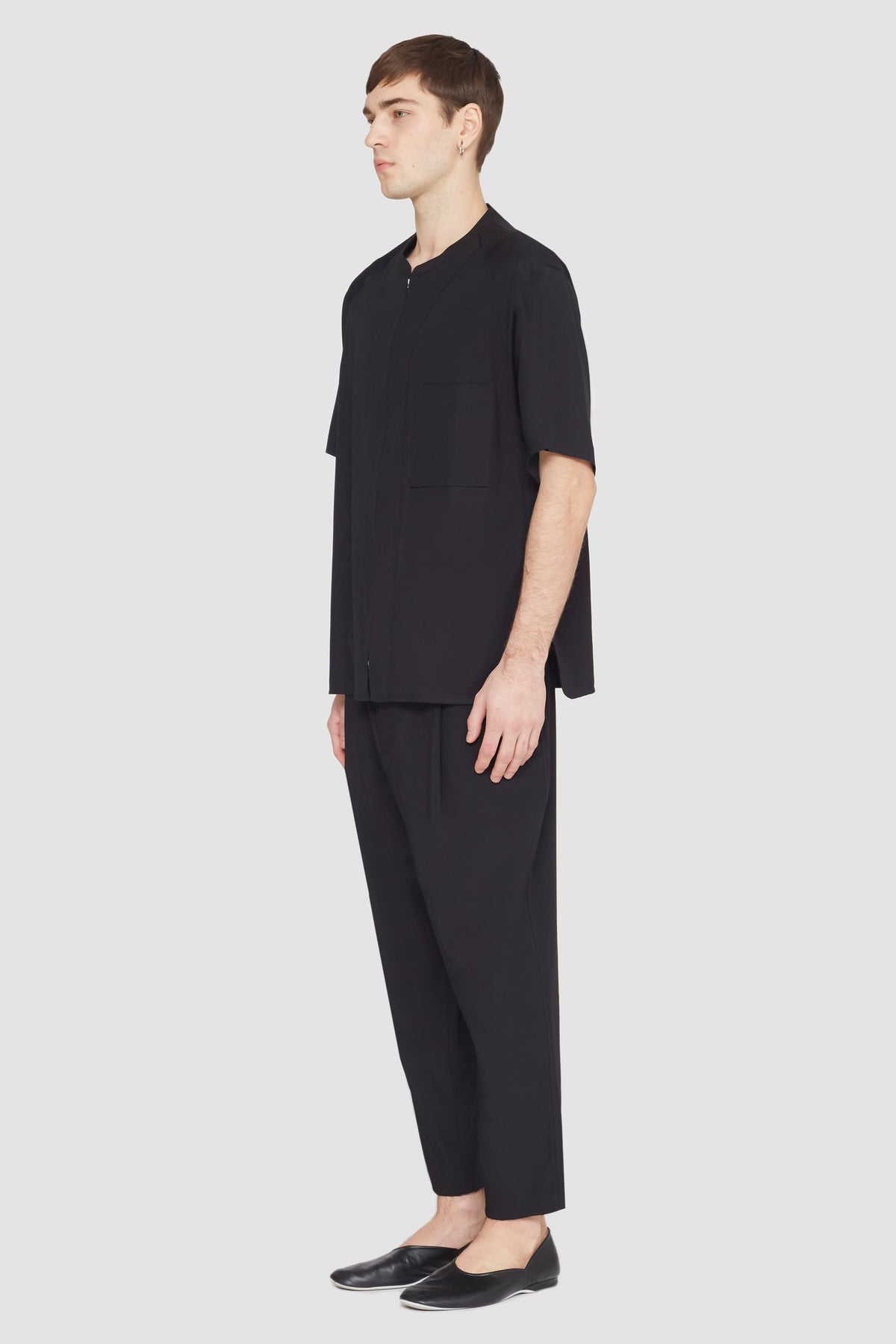 Short Sleeve Zip-Front Baseball Shirt - 3.1 Phillip Lim Everyday