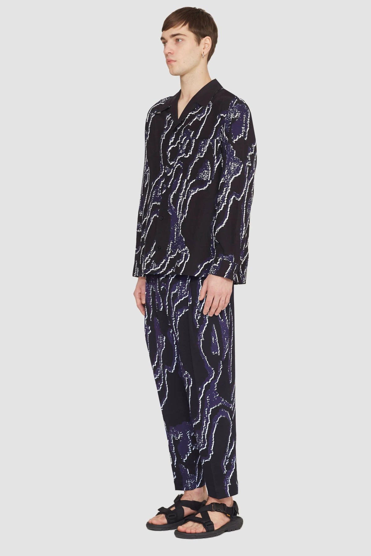 Long Sleeve Printed Convertible Collar Shirt - 3.1 Phillip Lim Everyday