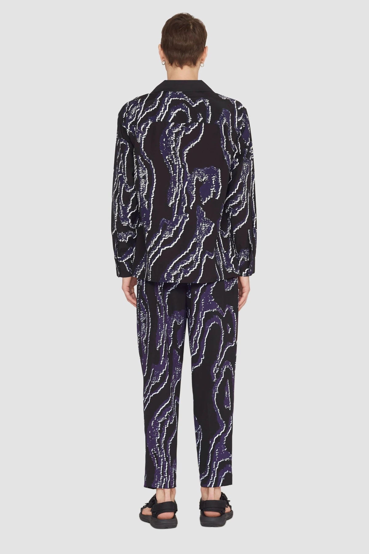 Long Sleeve Printed Convertible Collar Shirt - 3.1 Phillip Lim Everyday